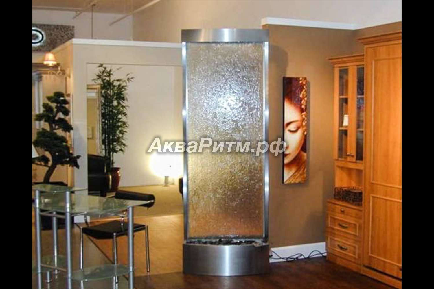 водопад по стеклу